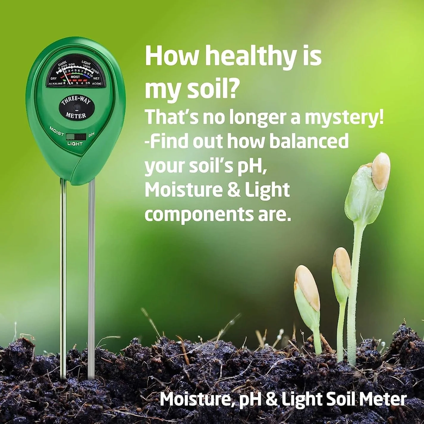 4-in-1 Soil Test Meter - Image 2