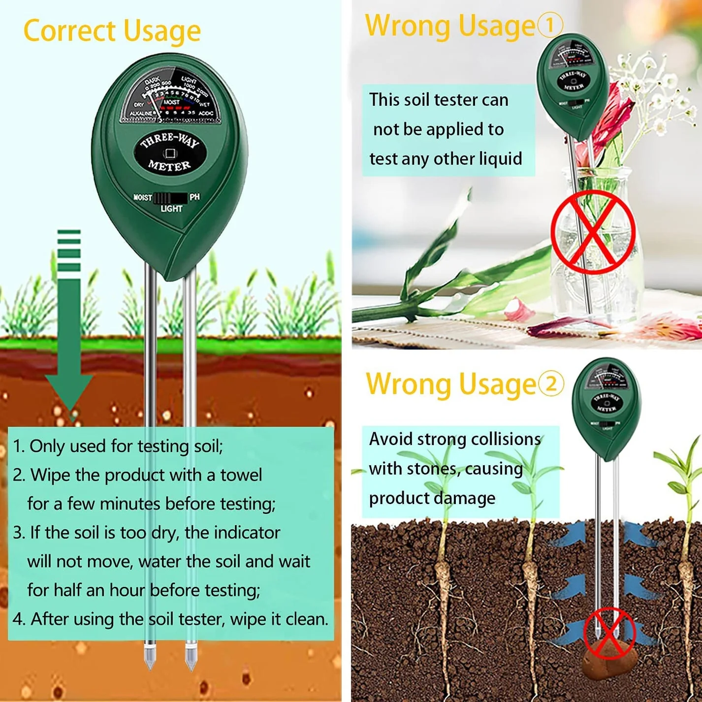 4-in-1 Soil Test Meter - Image 6