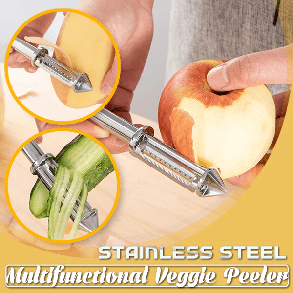 3 in 1 Stainless steel Multifunctional Veggie Peeler (Buy 1 Get 1 FREE) - Image 5