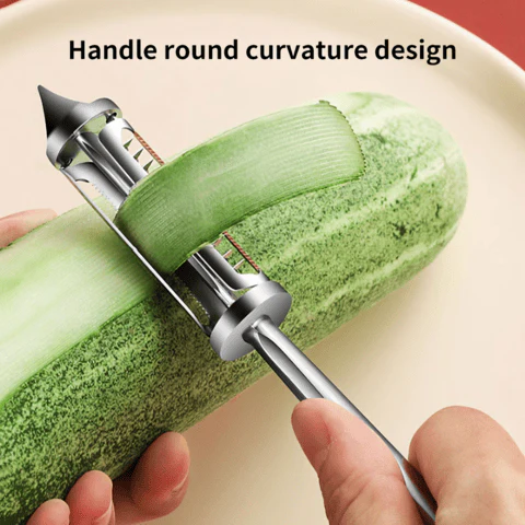 3 in 1 Stainless steel Multifunctional Veggie Peeler (Buy 1 Get 1 FREE) - Image 6