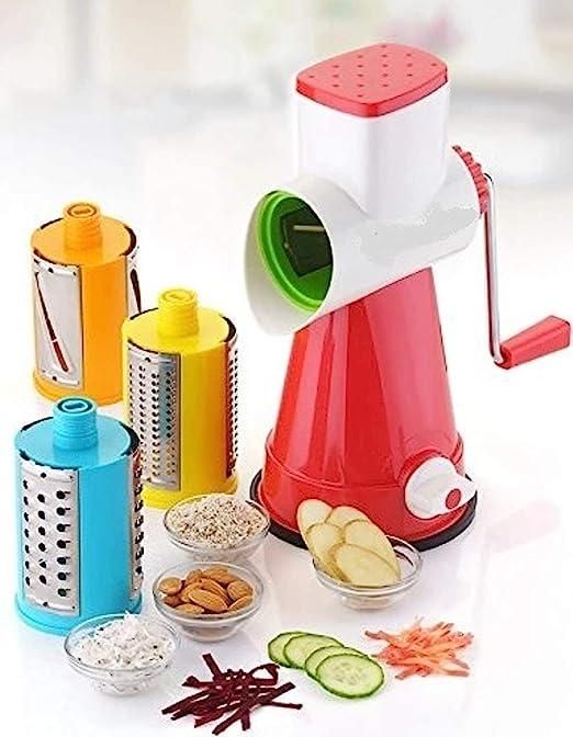 4 in 1 Rotary Drum Vegetable Grater & Slicer - Image 5