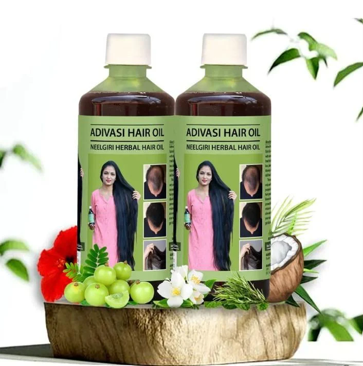 ADIVASI HERBAL NILAMBARI HAIR OIL! PACK OF 2 (BUY 1 GET 1 FREE)(4.9 ⭐⭐⭐⭐⭐ 93,830 REVIEWS) NEW - Image 8