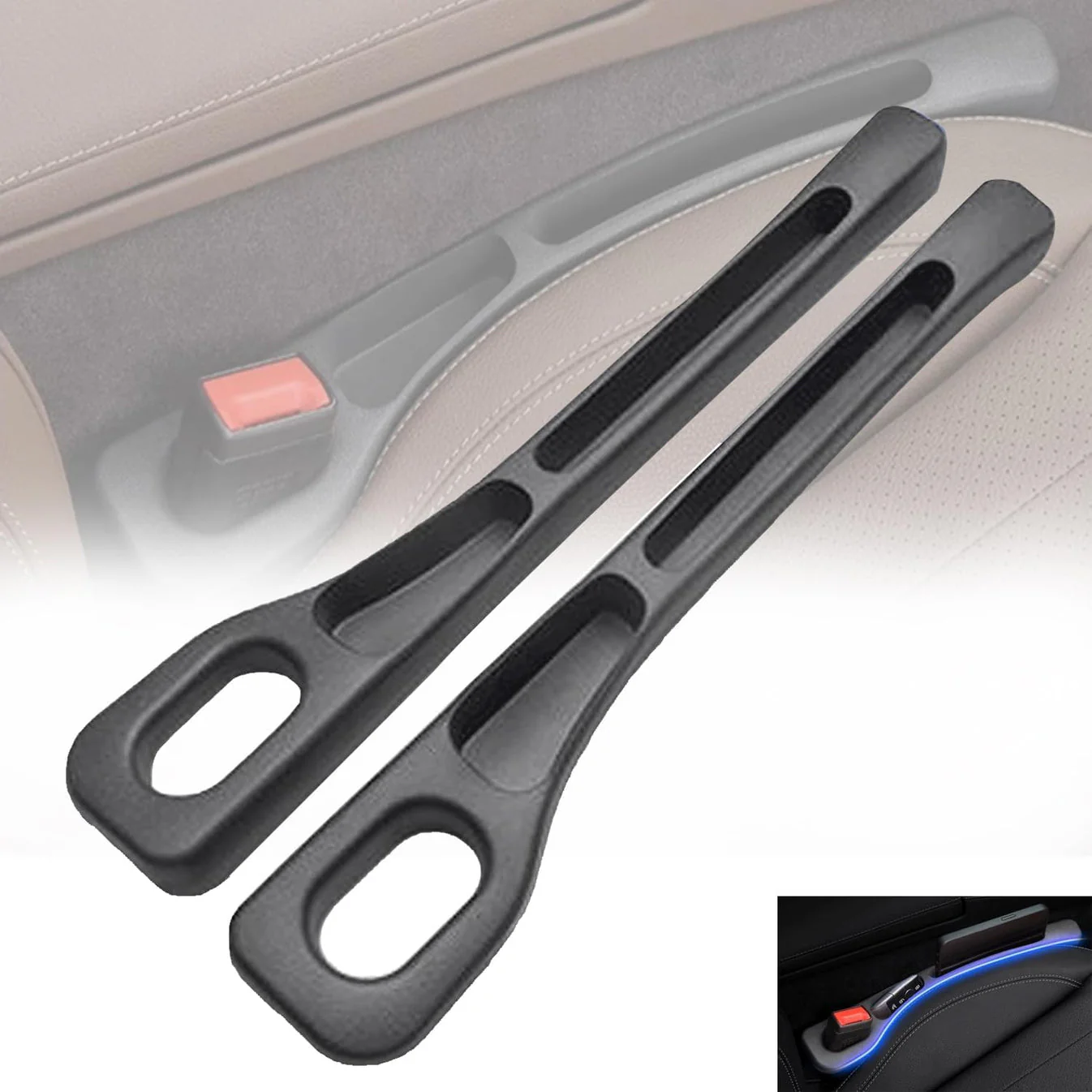 High-Quality Car Seat Gap Filler - Easy Installation- FIT FOR ALL CARS ( Pack of 2 ) - Image 4