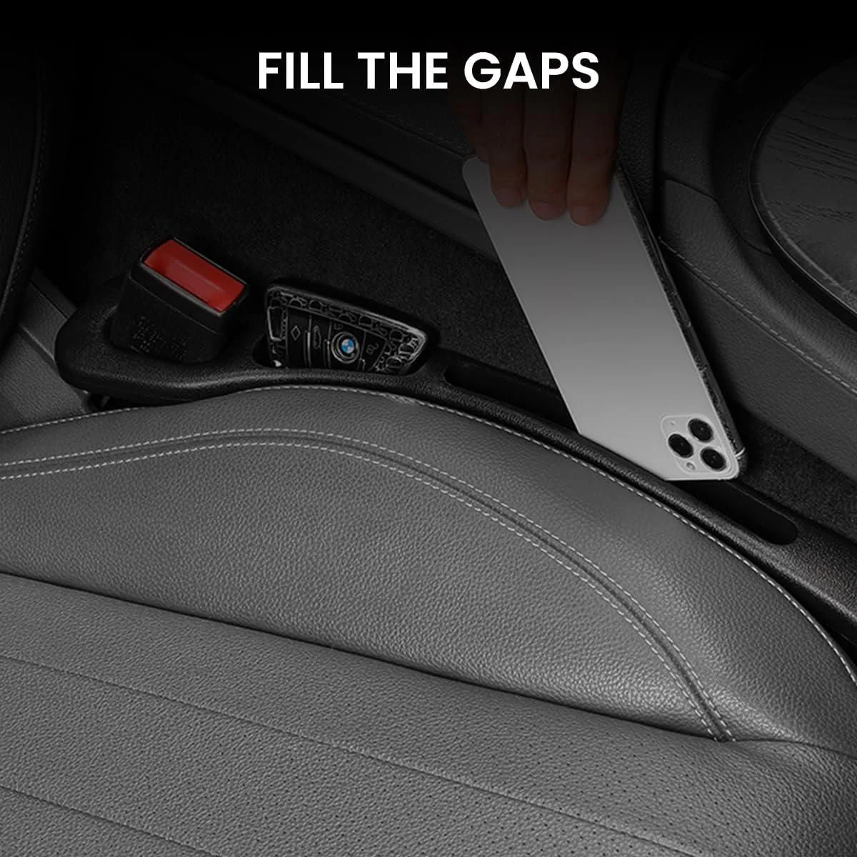High-Quality Car Seat Gap Filler - Easy Installation- FIT FOR ALL CARS ( Pack of 2 ) - Image 7