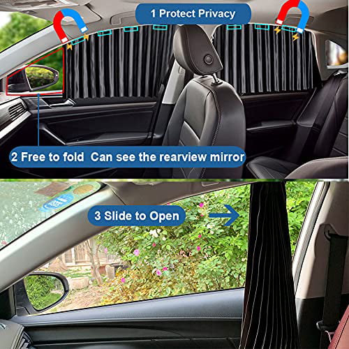 4 Piece Magnetic Curtains for Car Window - Image 6