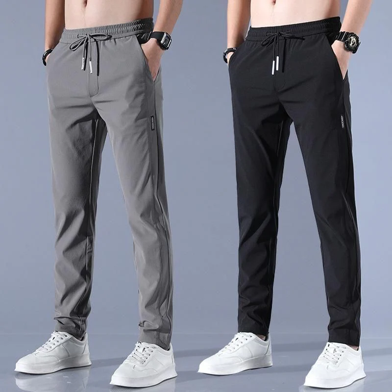 (Buy 1 Get 1 Free) MEN'S HIGH STRETCH SKINNY CARGO PANTS(Black & Grey) - Image 4