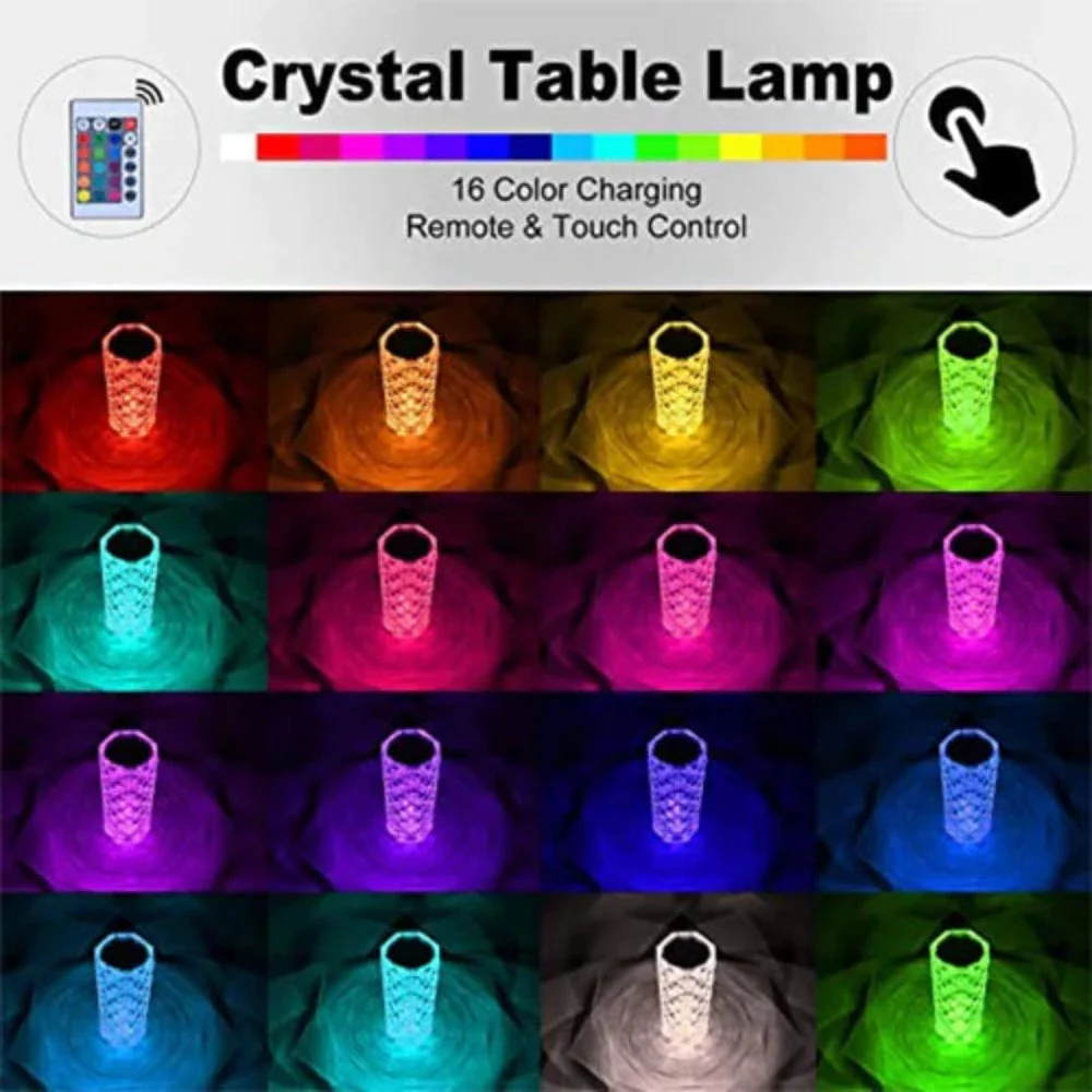 Diamond Crystal Lamp (Multi-Color) - Image 9