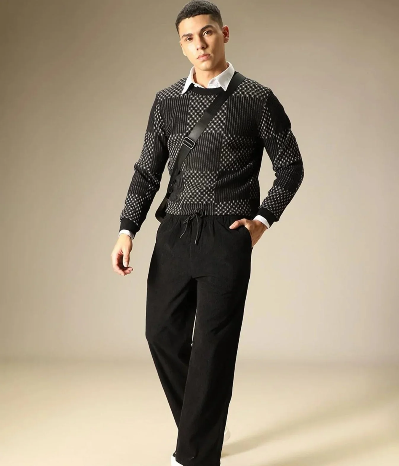 Combo of 2 Cuadray Fabric Stylish Pants | Perfect Blend of Comfort & Style - Black & Grey (Buy 1 Get 1 Freeš„š„) Regular - Image 3