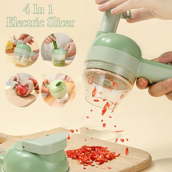 Space Life™ - 4 IN 1 Electric Vegetable Chopper - Image 3