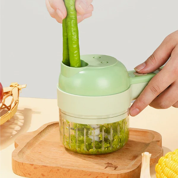 Space Life™ - 4 IN 1 Electric Vegetable Chopper - Image 5