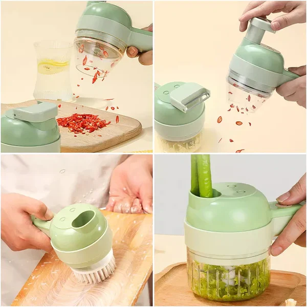 Space Life™ - 4 IN 1 Electric Vegetable Chopper - Image 7
