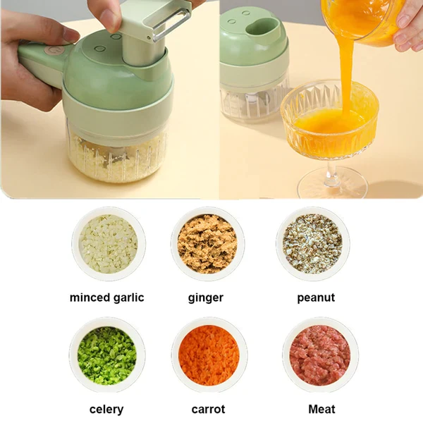 Space Life™ - 4 IN 1 Electric Vegetable Chopper - Image 8