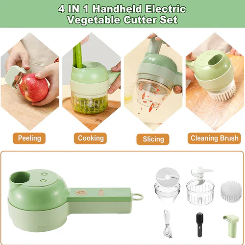 Space Life™ - 4 IN 1 Electric Vegetable Chopper - Image 9
