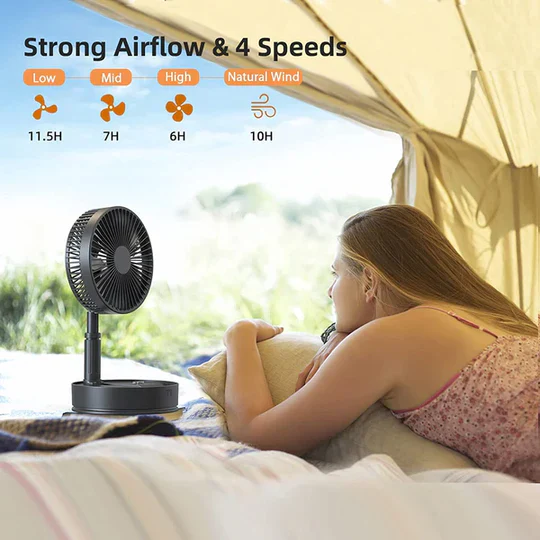 Space Life™ Powerful Rechargeable Table Fan - Image 10