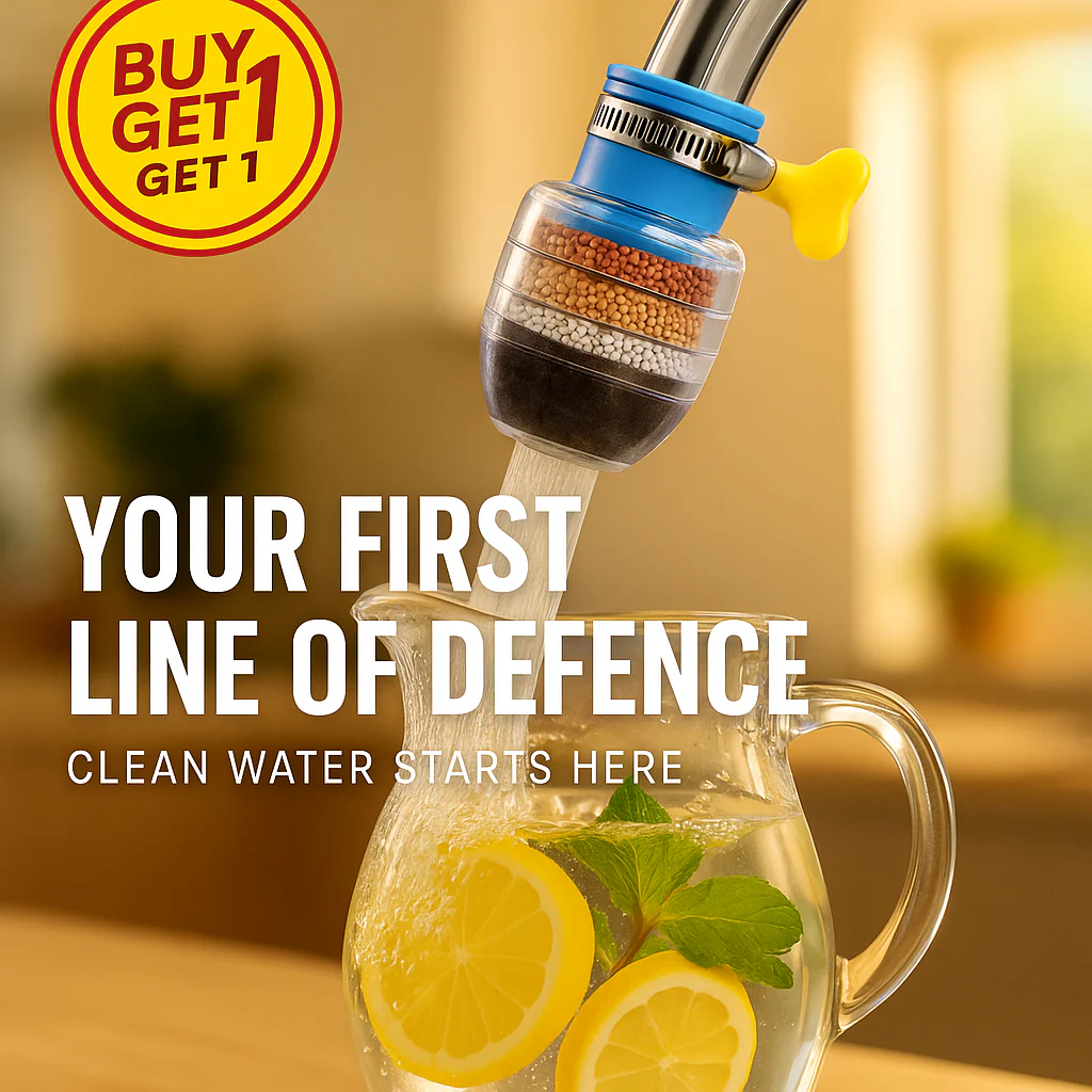 (Buy 1 Get 1 free) Multi-Layer Activated Carbon Water Faucet Filter (Assorted Color) - Image 2