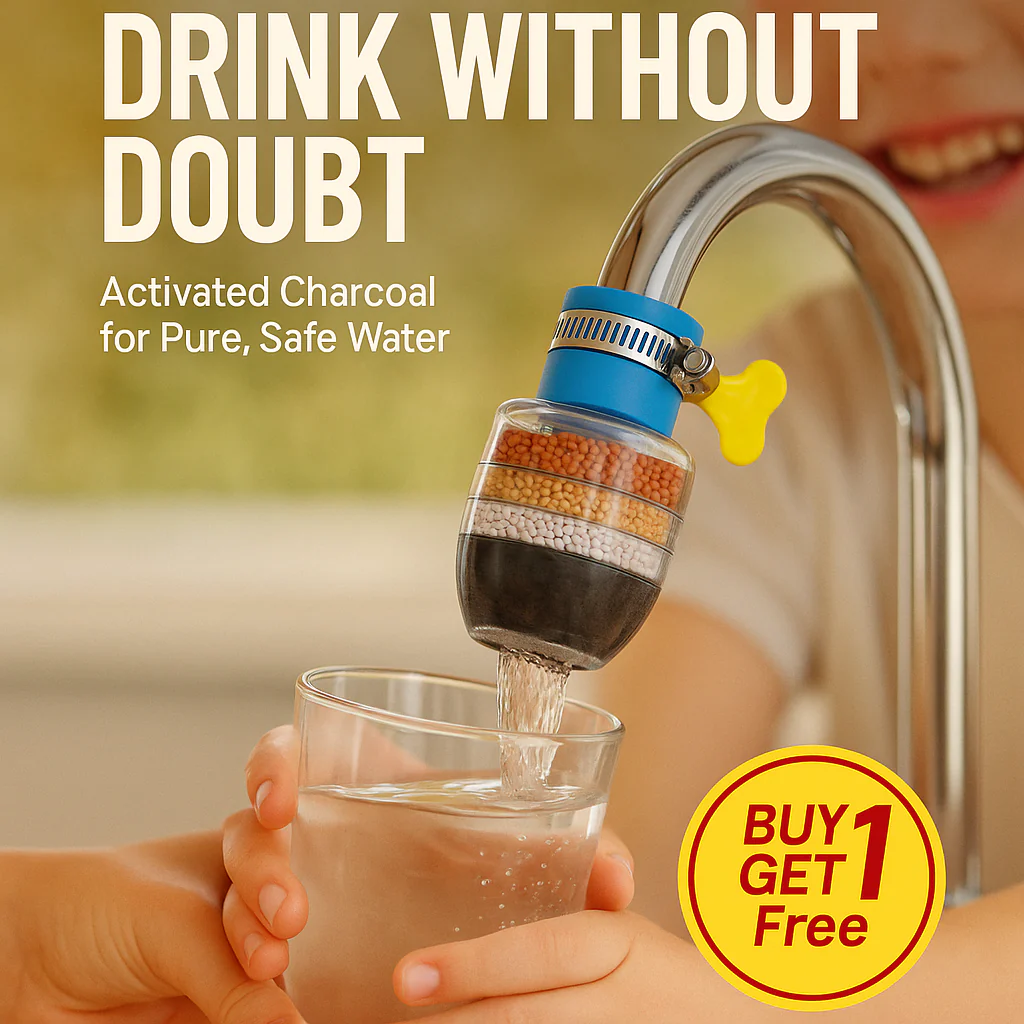 (Buy 1 Get 1 free) Multi-Layer Activated Carbon Water Faucet Filter (Assorted Color) - Image 3