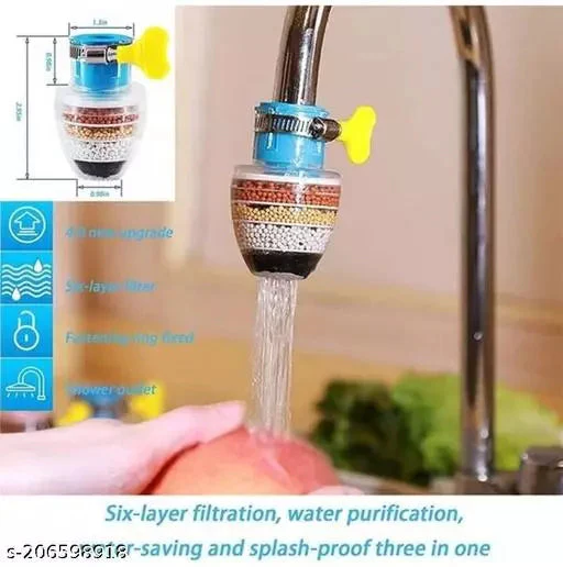 (Buy 1 Get 1 free) Multi-Layer Activated Carbon Water Faucet Filter (Assorted Color) - Image 9
