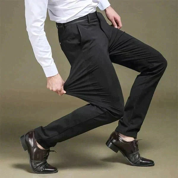 🔥👖High Stretch Men's Classic Pant For Men (BLACK) 💖 - Image 3