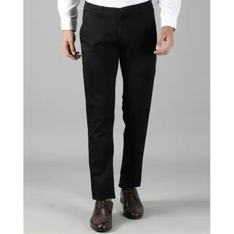 🔥👖High Stretch Men's Classic Pant For Men (BLACK) 💖 - Image 7
