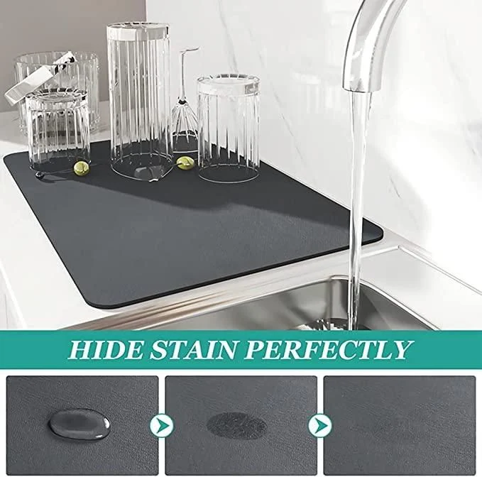 Lightweight & Washable Quick Dish Drying Mat For Kitchen ( BUY 1 GET 1 FREE 🔥 ) - Image 5