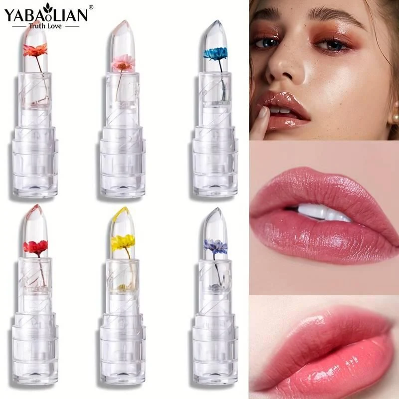 Crystal Jelly Flower Color Changing Lipstick - Image 3