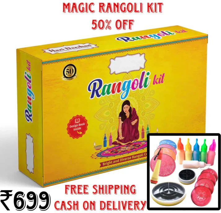 Magic Rangoli Kit – Create Stunning, Mess-Free Rangolis Instantly 🎨✨ (Diwali Offer -Limited Stock 🔥🔥) - Image 5