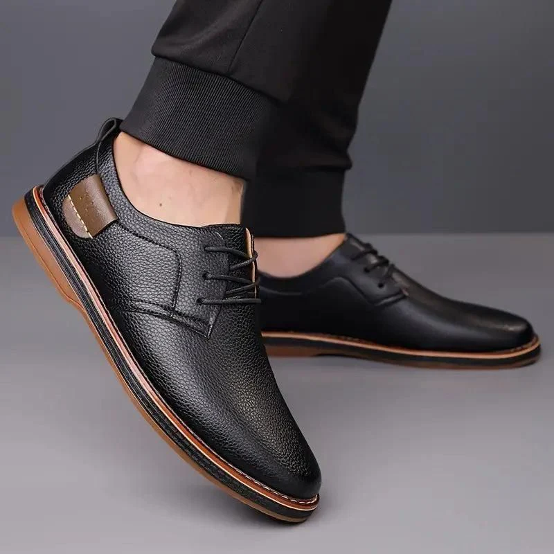 Men's Derby Party Lace Up Casual Shoes - Image 3