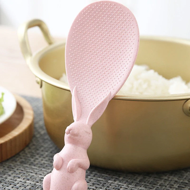 Rabbit Standing Non-Stick Rice Spoon (Pack of 3) - Image 5