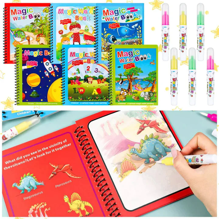 Reusable Magic Water Painting Book ( Pack of 4 ) - Image 3