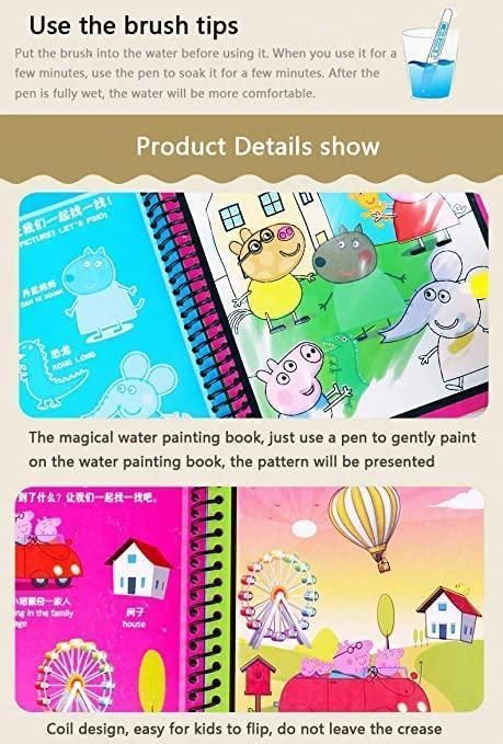 Reusable Magic Water Painting Book ( Pack of 4 ) - Image 5
