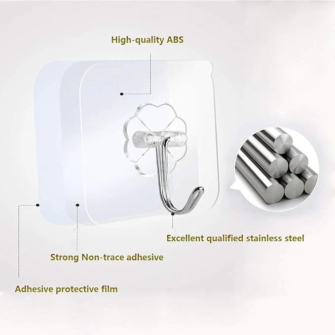 ExcelBond™ Self Adhesive Wall Hooks- Pack of 50 (BUMPER🔥 50% OFF) - Image 4