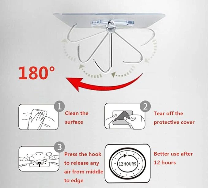 ExcelBond™ Self Adhesive Wall Hooks- Pack of 50 (BUMPER🔥 50% OFF) - Image 6