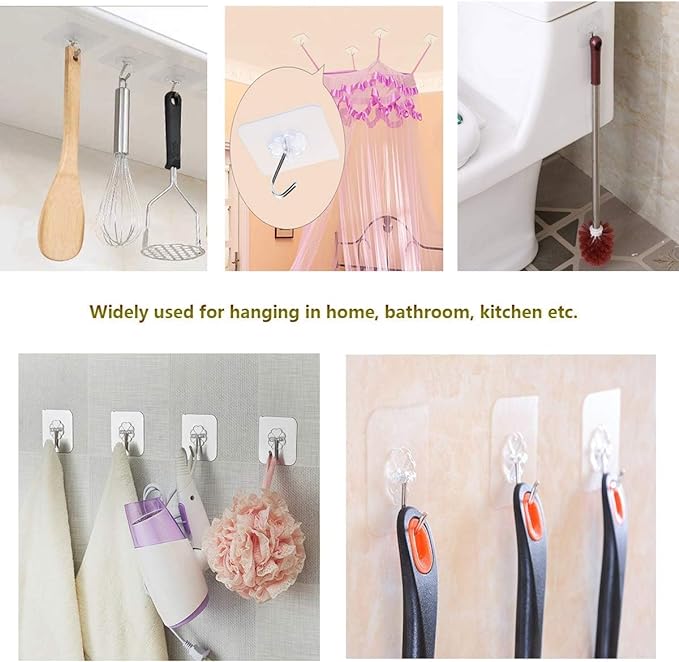 ExcelBond™ Self Adhesive Wall Hooks- Pack of 50 (BUMPER🔥 50% OFF) - Image 7
