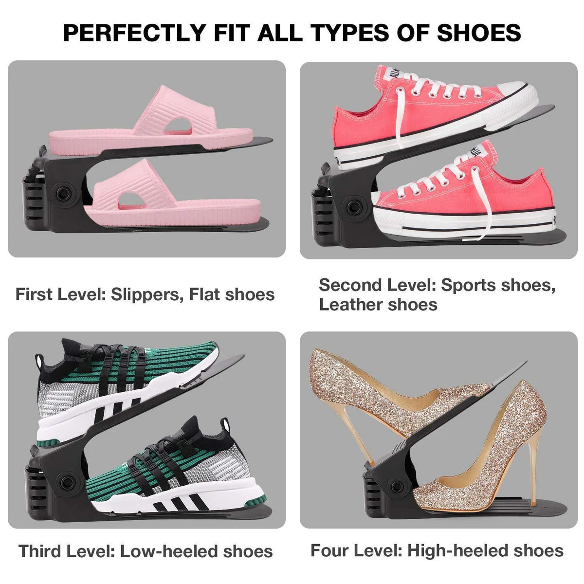 Shoe Organizer - The Adjustable Shoe Rack Space Saver - Image 6