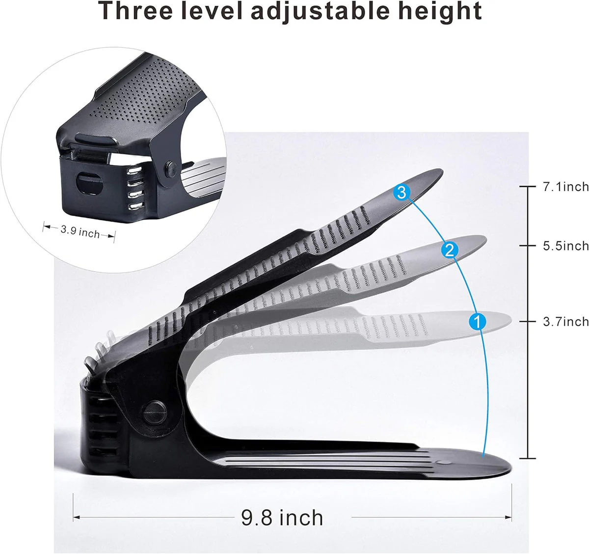 Shoe Organizer - The Adjustable Shoe Rack Space Saver - Image 8