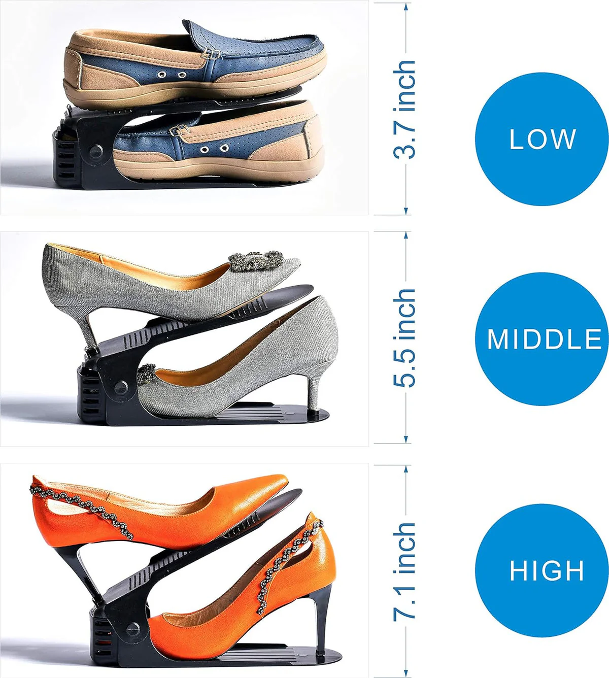 Shoe Organizer - The Adjustable Shoe Rack Space Saver - Image 9