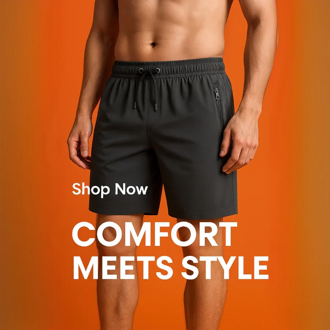 Men's Stretch Shorts (Pack of 3) | Soft & Breathable Summer Wear - Image 4