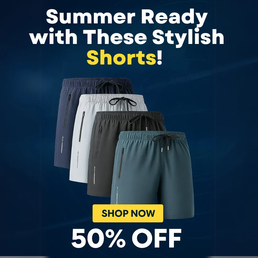 Men's Stretch Shorts (Pack of 3) | Soft & Breathable Summer Wear - Image 6