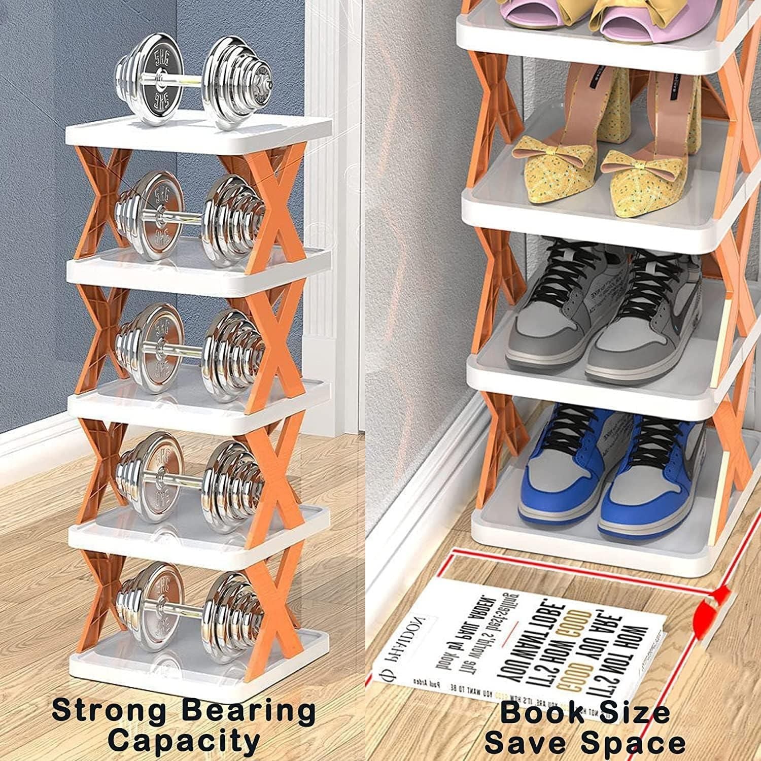 Smart Foldable Shoes Shelf 6 Tier Shoe Rack - Image 3