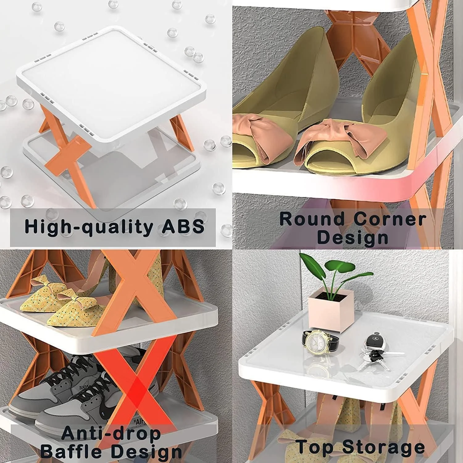 Smart Foldable Shoes Shelf 6 Tier Shoe Rack - Image 4