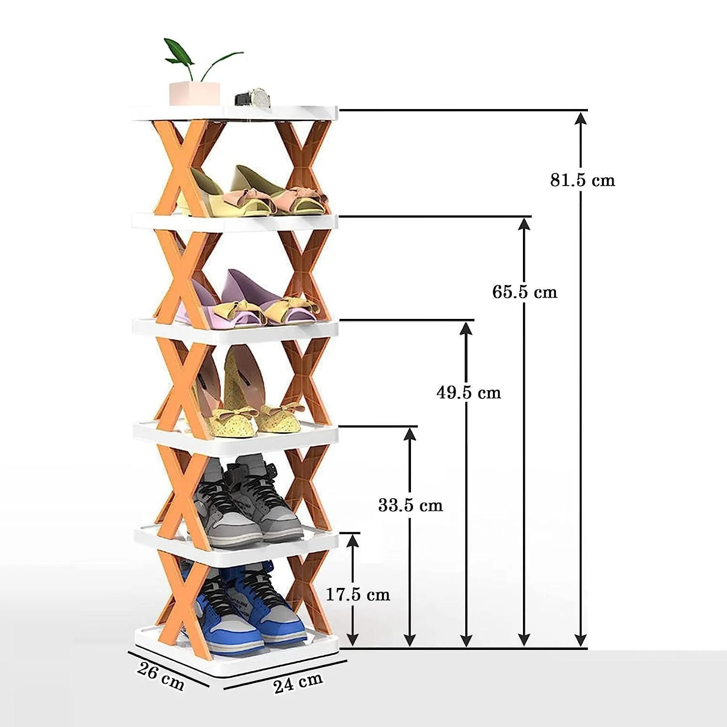 Smart Foldable Shoes Shelf 6 Tier Shoe Rack - Image 5
