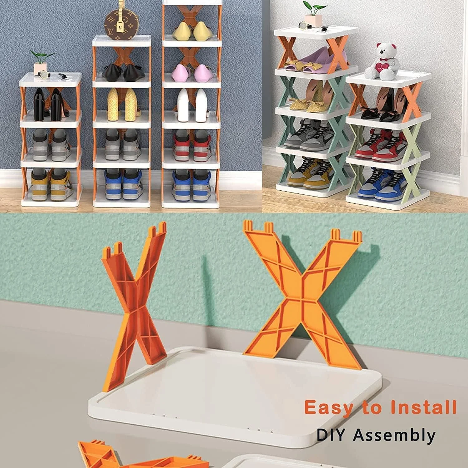 Smart Foldable Shoes Shelf 6 Tier Shoe Rack - Image 7