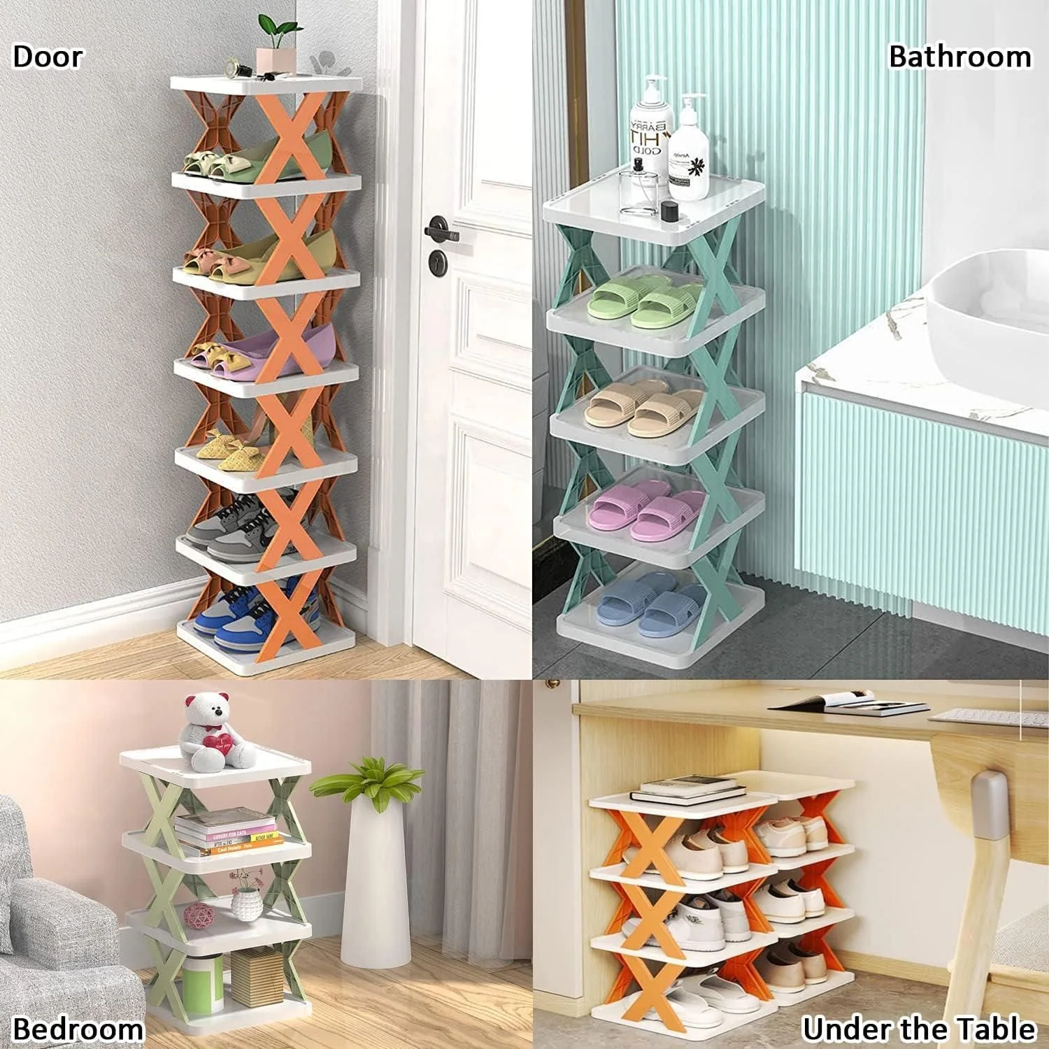 Smart Foldable Shoes Shelf 6 Tier Shoe Rack - Image 8