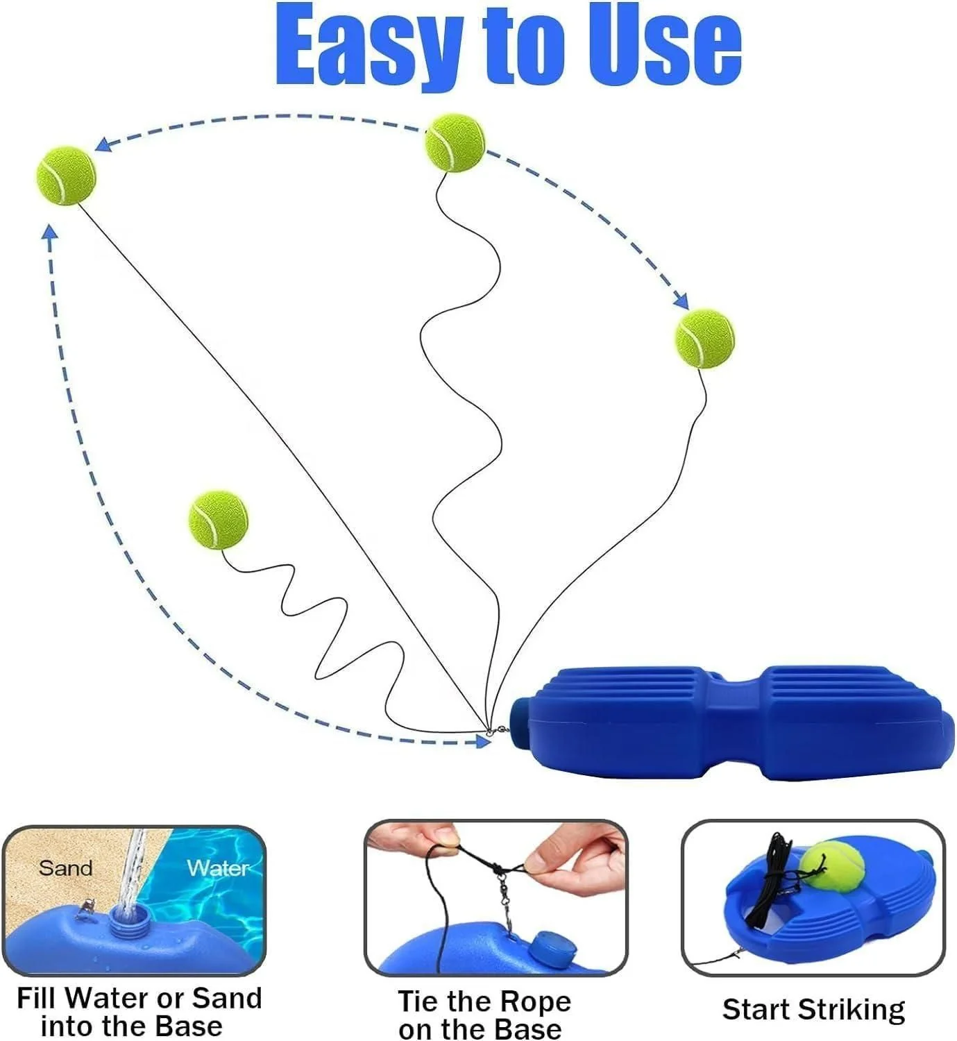 Solo Tennis Trainer Rebound Ball with String for Self Tennis Practice - Image 3