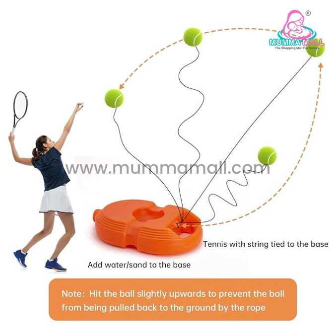 💥Tennis & cricket Trainer Rebound Ball || Perfect For Self-Study Practice💯Useful Beginner🔥 - Image 5