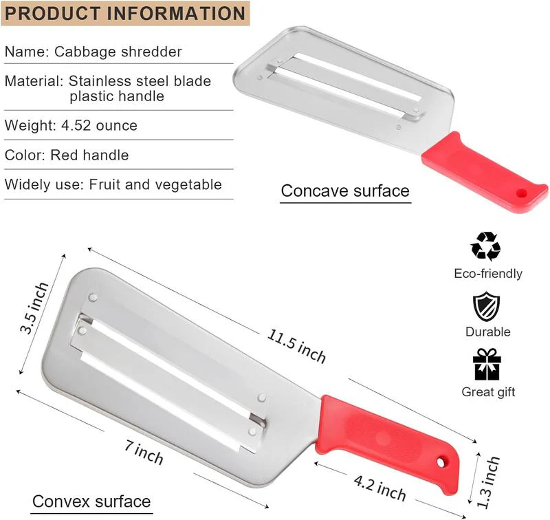Stainless Steel Cabbage Shredder - Image 2