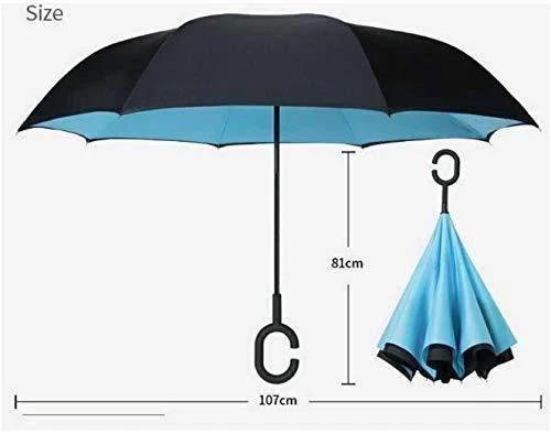 Double Layer Inverted Reversible Umbrella (Multicolor) - Image 3