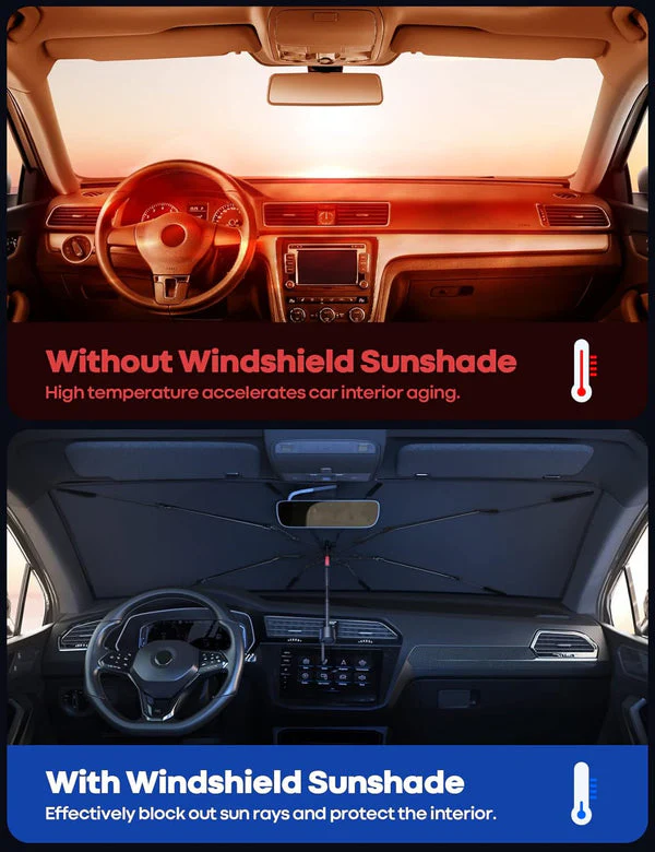 Car Sun Shade Windshield Cover Umbrella - Image 3