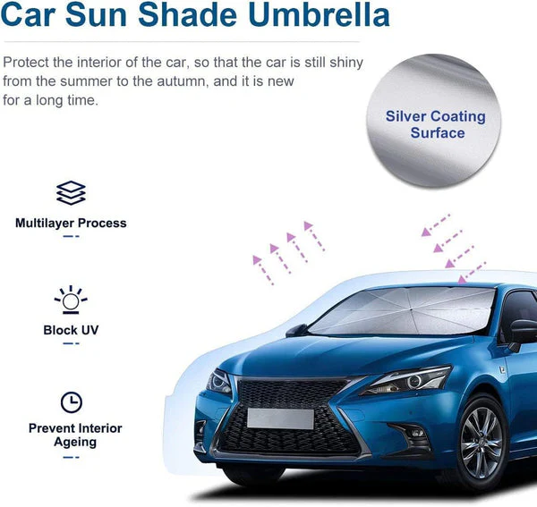 Car Sun Shade Windshield Cover Umbrella - Image 9